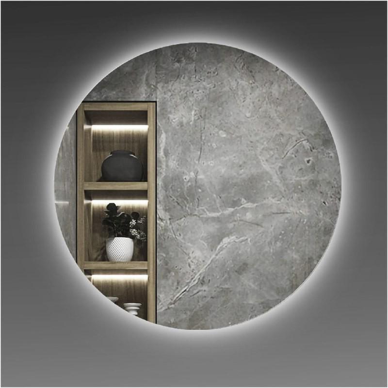 Зеркало круглое EKVATOR MLP-07 с фоновой LED подсветкой 50х50 см