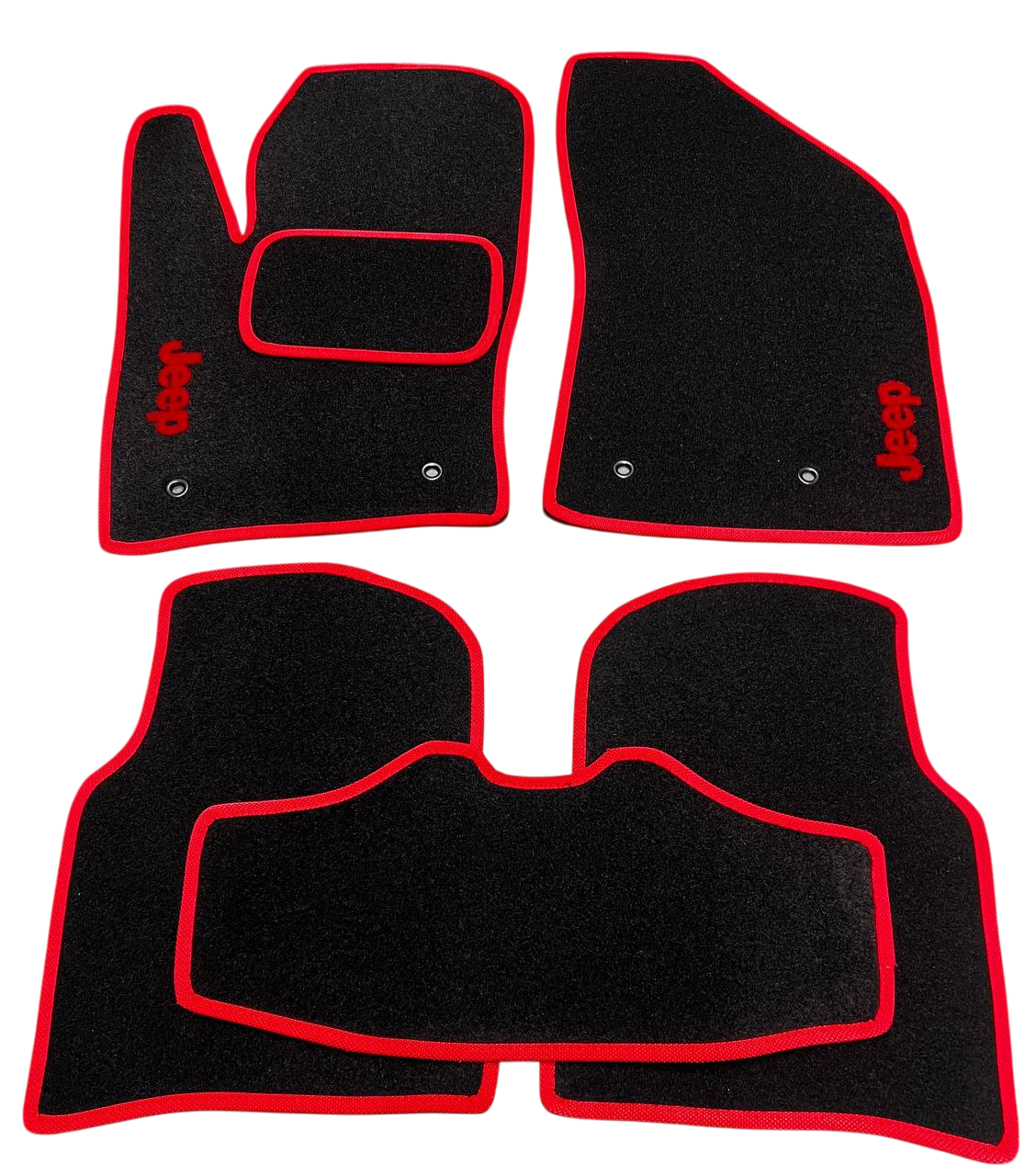Килимки в салон ворсові для JEEP Compass 2016-2020 5 шт. Чорний (27327159)
