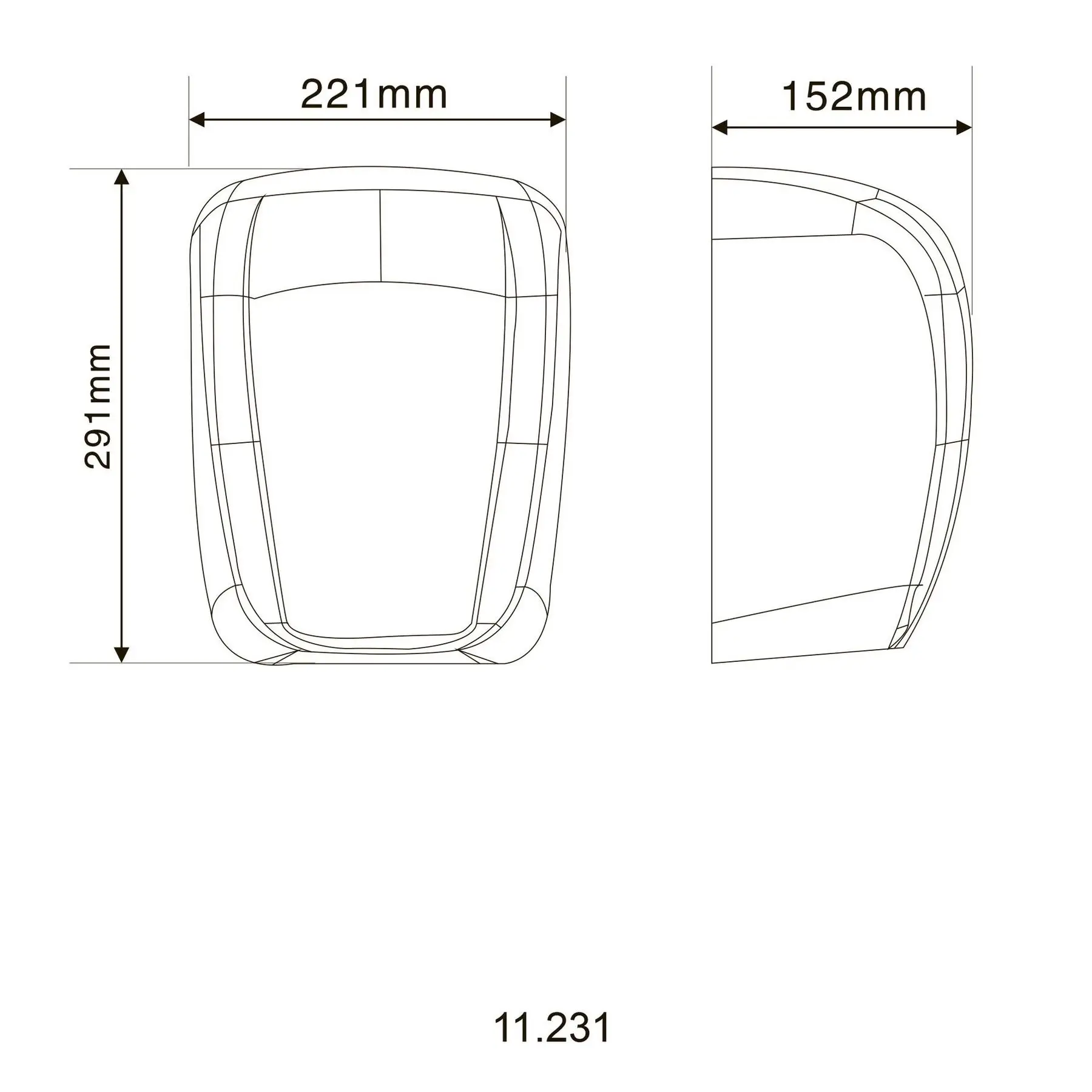 Сушарка для рук HOTEC 11.231 ABS сенсорна White (GSR-000019603) - фото 5