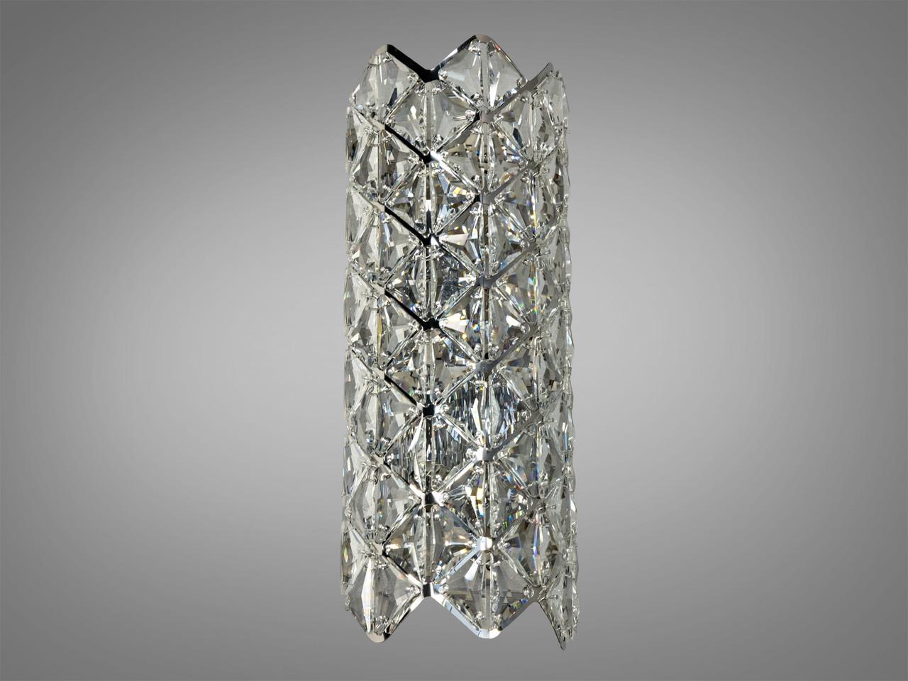 Бра вертикальный для гостиной Diasha 9133-B420CH хруст.аль Серебряный (2816779383)