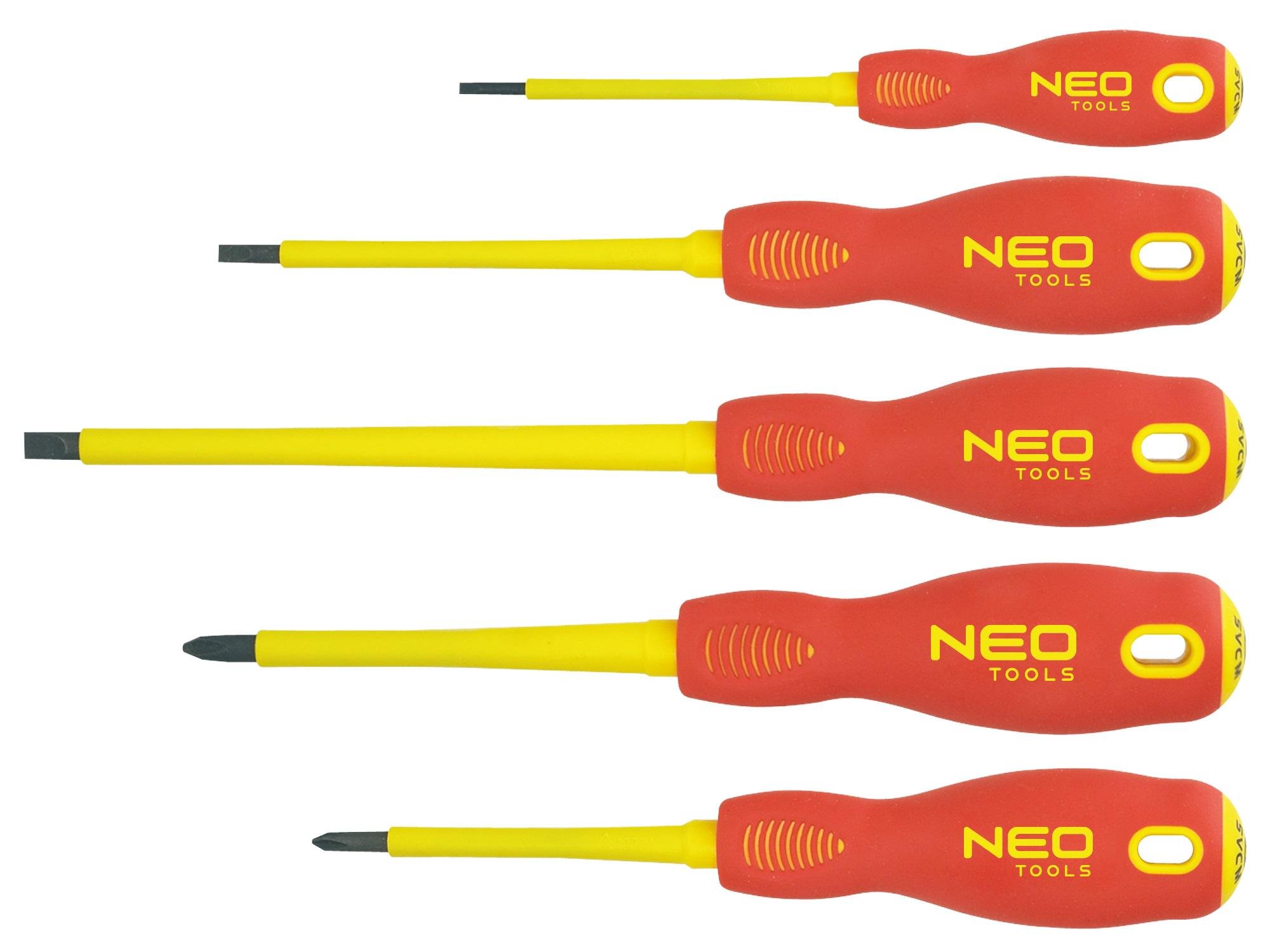 Набор отверток диэлектрических Neo Tools 04-220 до 1000В S2/Slotted/Phillips (10970846)