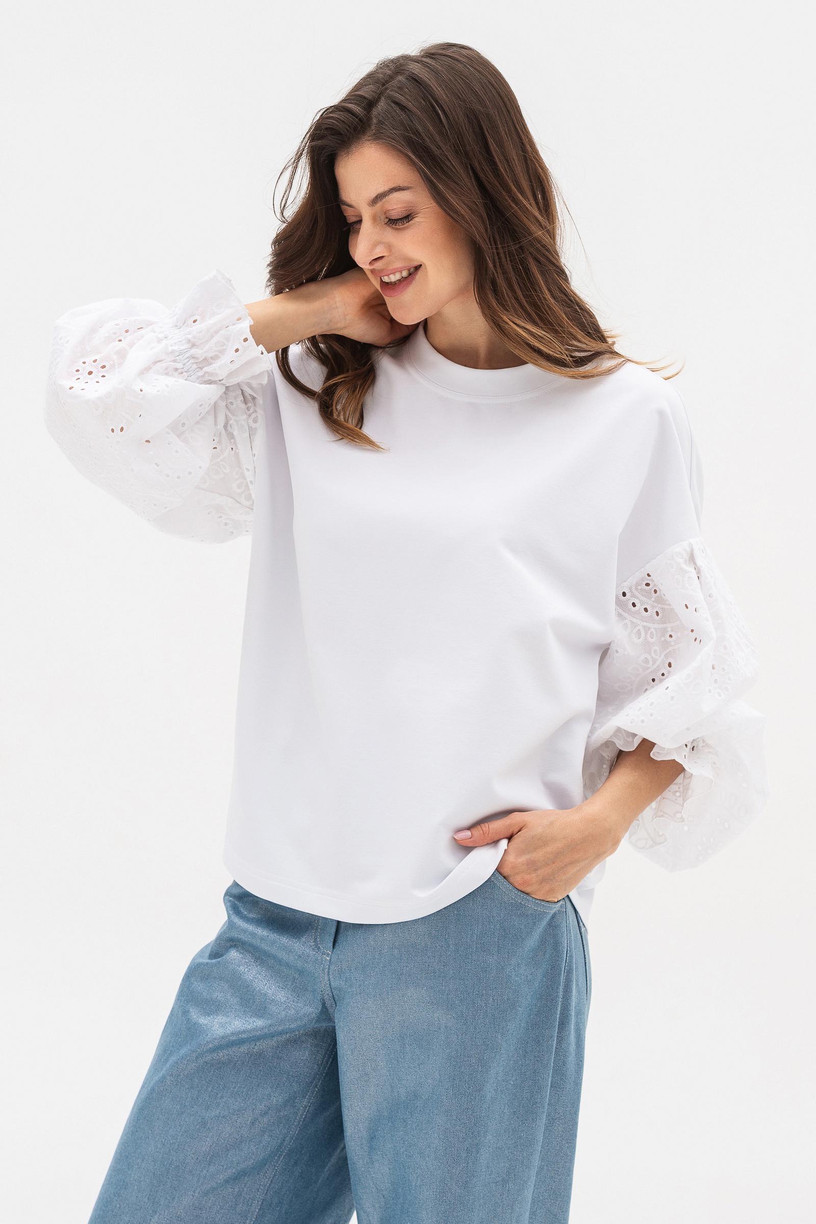 Свитшот Lesia Ринери 01 р. 46 Белый (153470000) - фото 2 Свитшот Lesia Ринери 01 р. 46 Белый (153470000) - фото 2