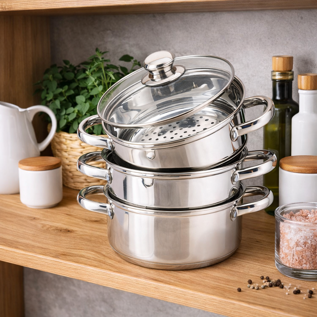 Кастрюля-пароварка Maestro MR-2900-24 из нержавеющей стали 24 см 5 л (33075702)