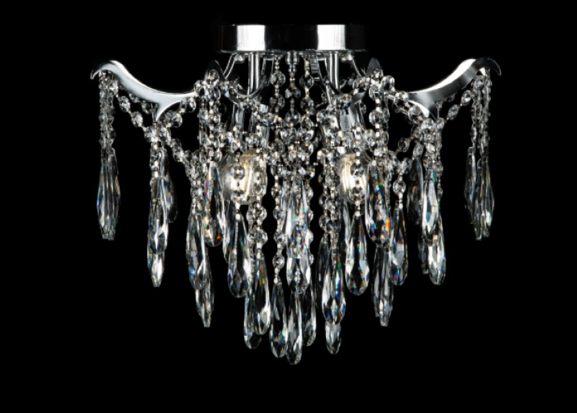 Хрустальная люстра L7549/4 CR Белый/Хром (AN000239)