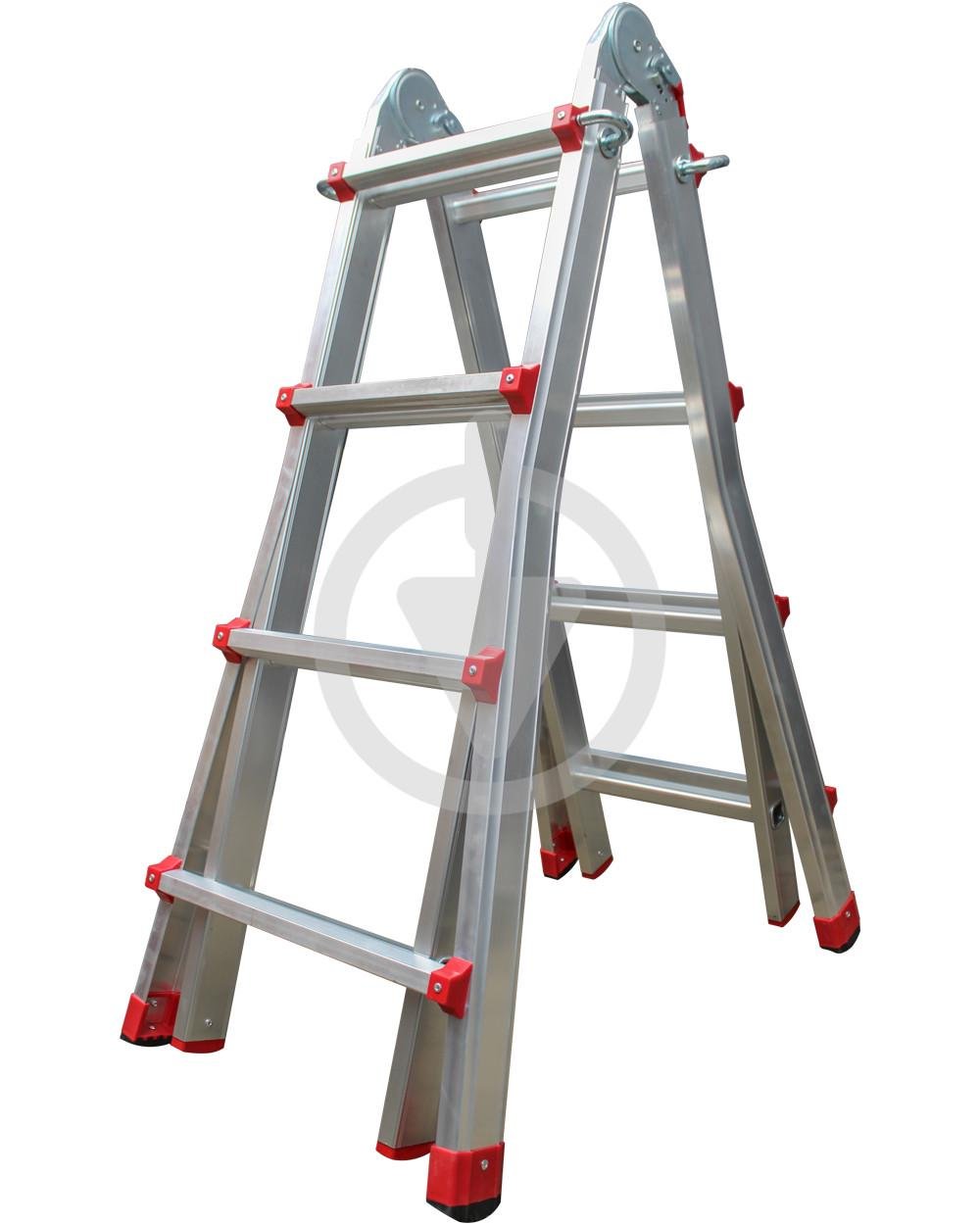 Лестница-стремянка трансформер алюминиевая 4х4 ступеньки (304)