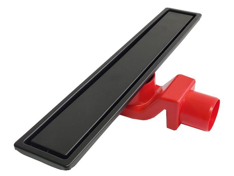 Трап душевой Mesateknik Draingate линейный из нержавеющей стали с крышкой 50 мм/400 мм Черный матовый (MTS 59250-40F.B-01)