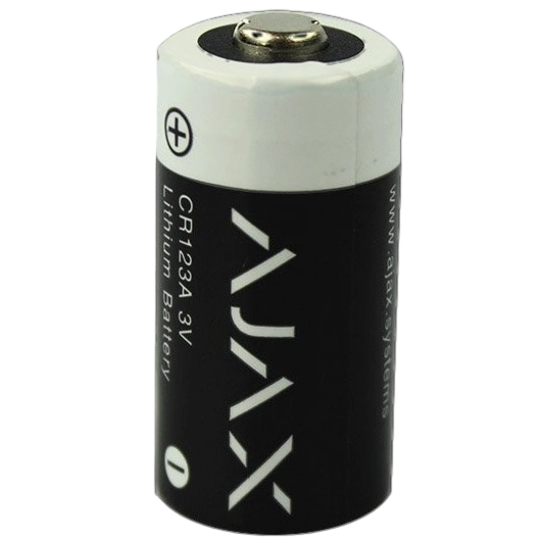 Батарейка літієва Ajax CR123A для бездротових датчиків 3В Чорний (CR123A)