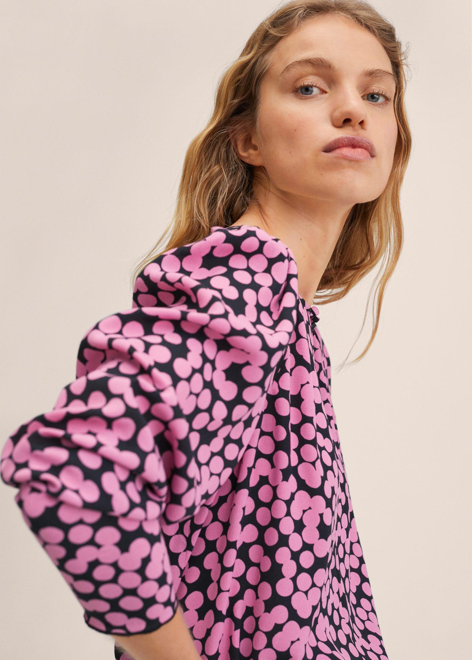 Блузка женская Mango 27094025 р. 21 Розовый (1843308) - фото 3 Блузка женская Mango 27094025 р. 21 Розовый (1843308) - фото 3