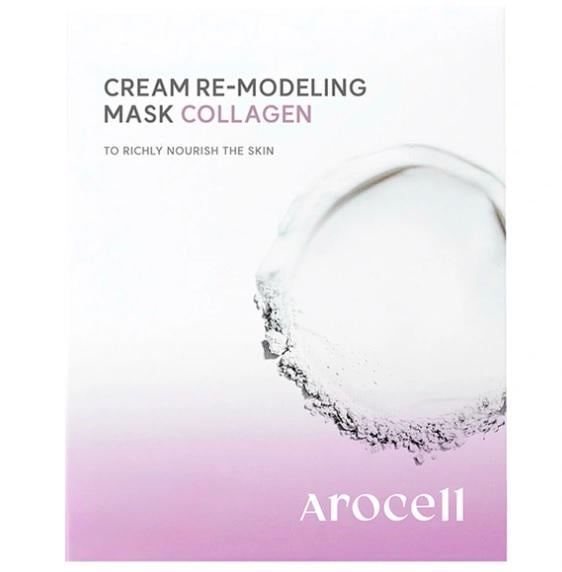 Маска с коллагеном для упругости кожи Arocell Cream Re-Modeling Mask Collagen.