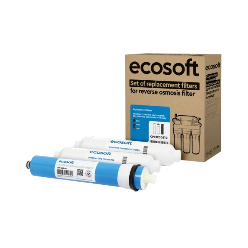 Картриджи для фильтров воды Ecosoft для фильтра обратного осмоса Standard с минерализатором годовой запас