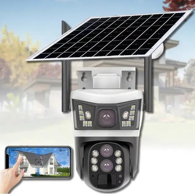 Камера видеонаблюдения наружная V39-4G с солнечной панелью поддержка 4G SIM-карт с микрофоном и динамиком/ночным видением (623245) - фото 2 Камера видеонаблюдения наружная V39-4G с солнечной панелью поддержка 4G SIM-карт с микрофоном и динамиком/ночным видением (623245) - фото 2