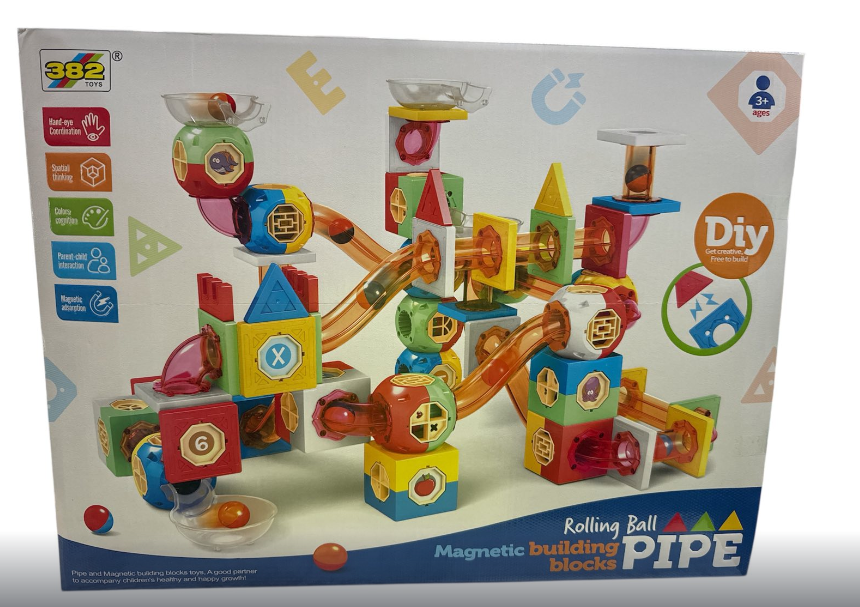 Конструктор магнітний F 0233 238 елементів кульки/тунелі/наліпки (F 0233) Конструктор магнітний F 0233 238 елементів кульки/тунелі/наліпки (F 0233)