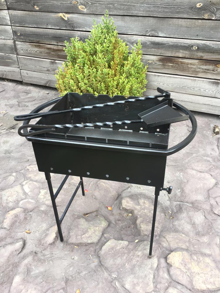 Мангал на 6 шампурів зі знімними ніжками 3 мм - фото 2 Мангал на 6 шампурів зі знімними ніжками 3 мм - фото 2