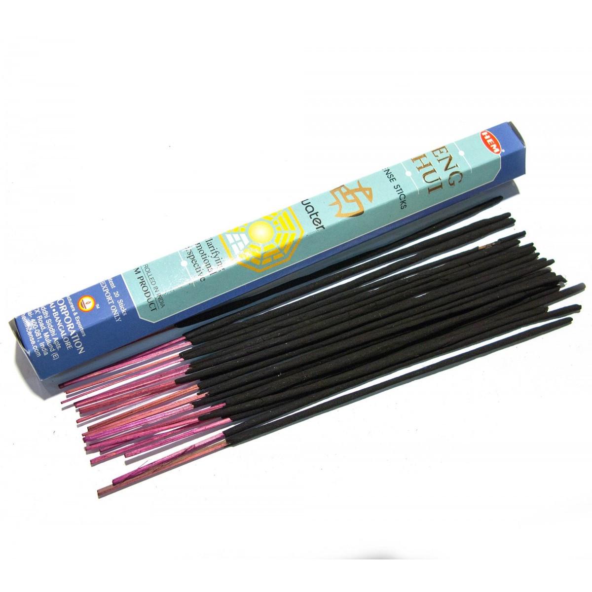 Ароматичні палички Hem Феншуй Стихія Води у вигляді шестикутника 20 шт. (14-28184K)