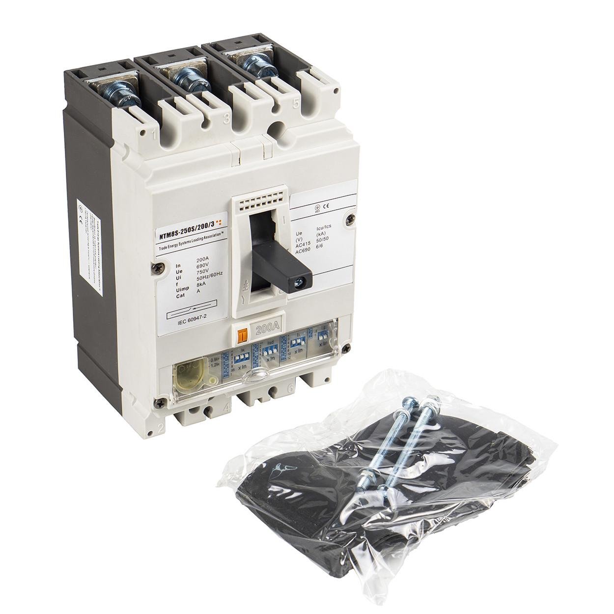 Автоматический выключатель в литом корпусе TESLA WiNbreak NTMBS-250S/200/3 (40) - фото 1 Автоматический выключатель в литом корпусе TESLA WiNbreak NTMBS-250S/200/3 (40) - фото 1