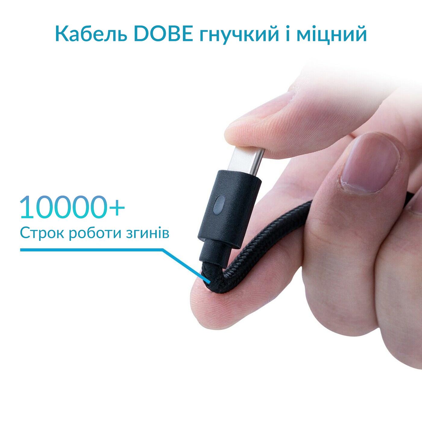 Акумуляторна батарея 1200 mAh та зарядний кабель з LED підсвічуванням статусу заряджання Dobe 3 м USB/USB Type-C для геймпаду Microsoft Wireless Controller консолі Xbox Series S/X - фото 8