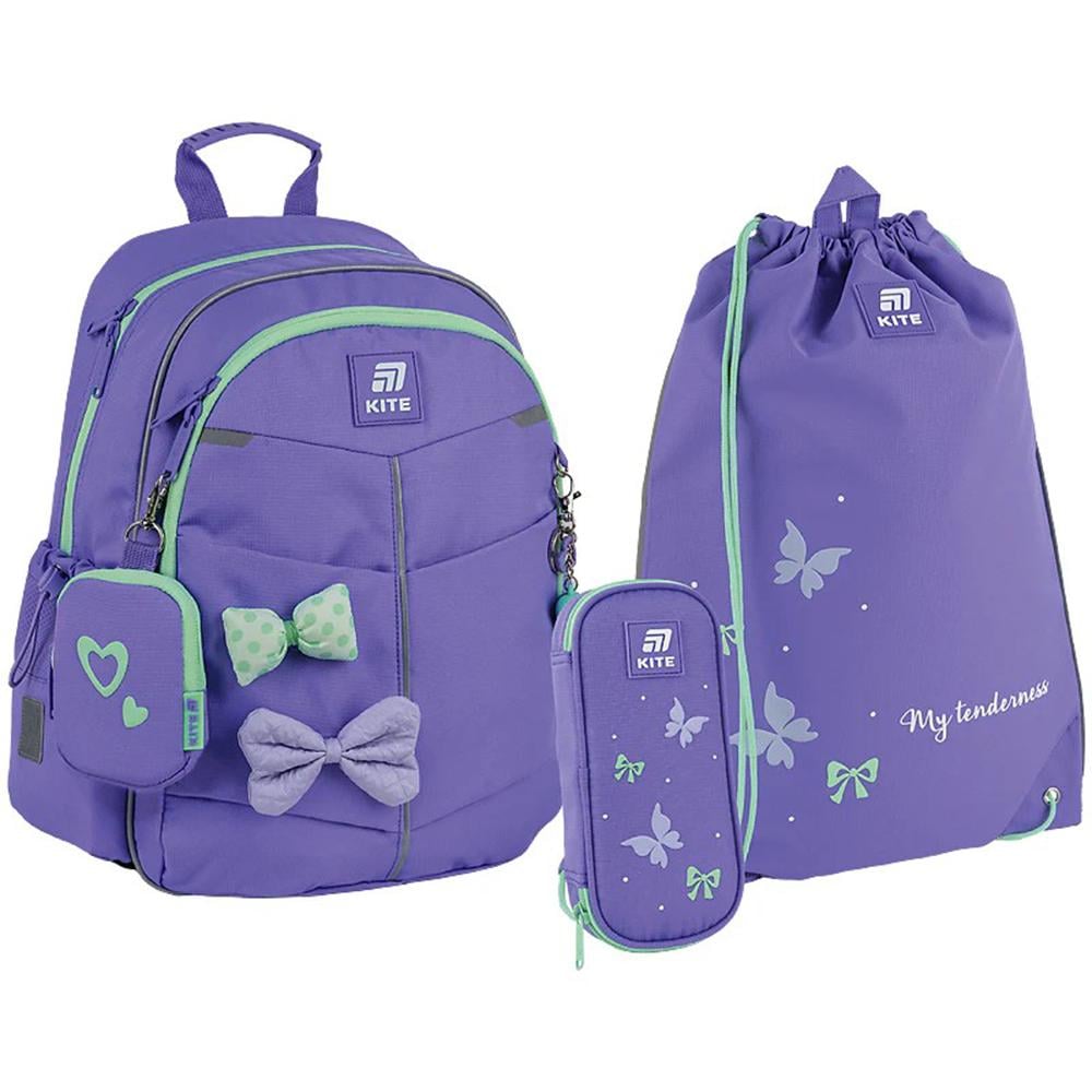 Школьный набор KITE Education Pretty Nice рюкзак/пенал/сумка для обуви (SET_K25-771S-2)