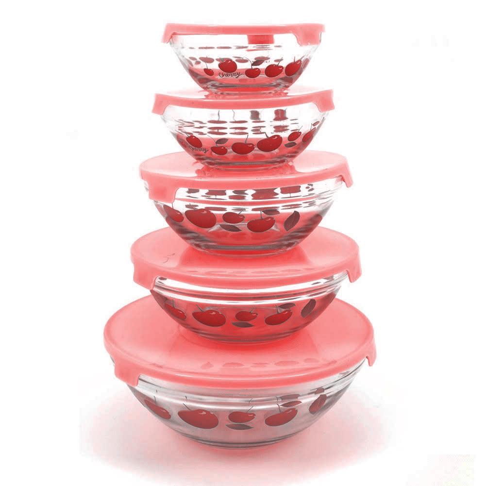 Набор емкостей Red Cherry 5 шт. Красный (MPL-0121G)