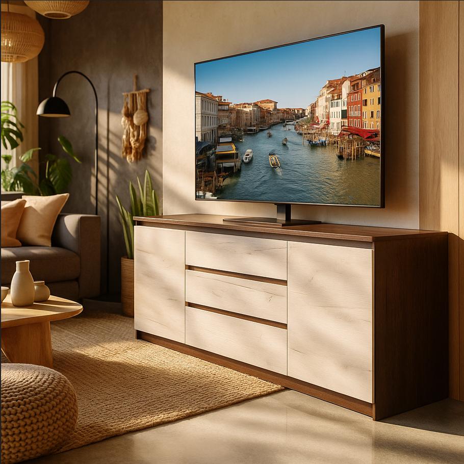 Комод Мастер Форм Брайт 1800х376х730 мм Венге магия/Дуб крафт белый (33122) Комод Мастер Форм Брайт 1800х376х730 мм Венге магия/Дуб крафт белый (33122)