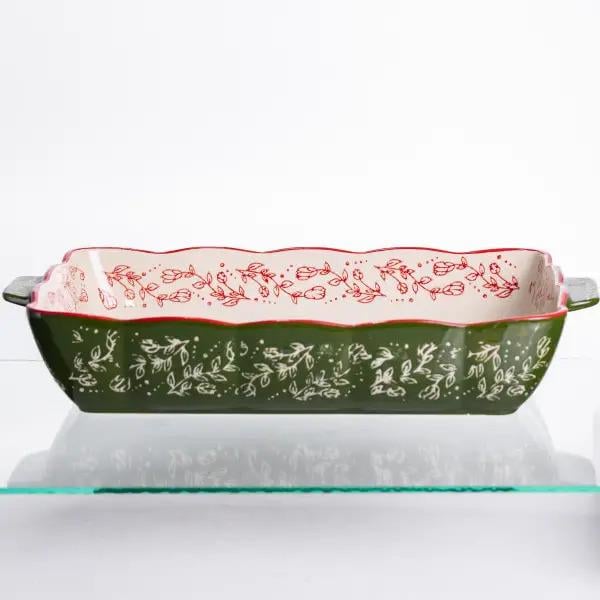 Форма для запікання порцелянова Vintage прямокутна для духовки 3 л (HM05-12)