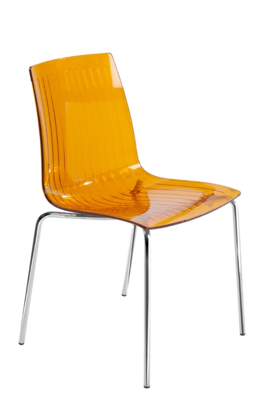 Стул Litolan Papatya X-Treme S Прозрачно-оранжевый (DR001953)