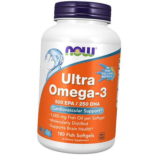 Омега 3 Now Foods Ultra Fish Gelatin 180 гел. капс. (67128027)