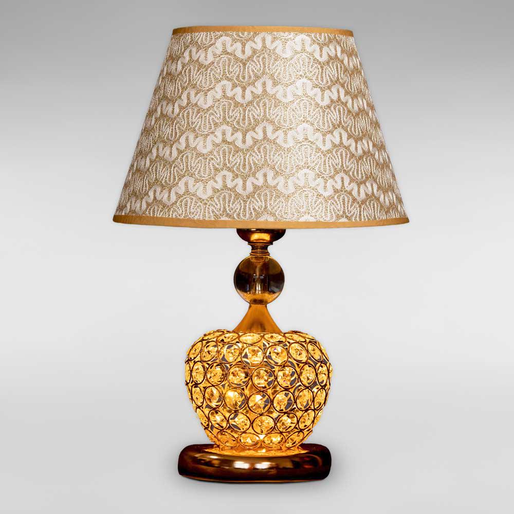 Лампа настольная с абажуром Light House SG-18745/1T FG+ZZ+SHADE 460х280 мм Золотой