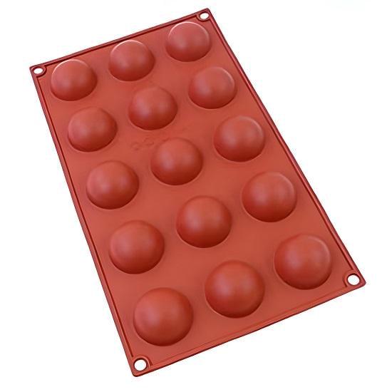 Форма силиконовая Трюфель USC-2353 15 ячеек Коричневый