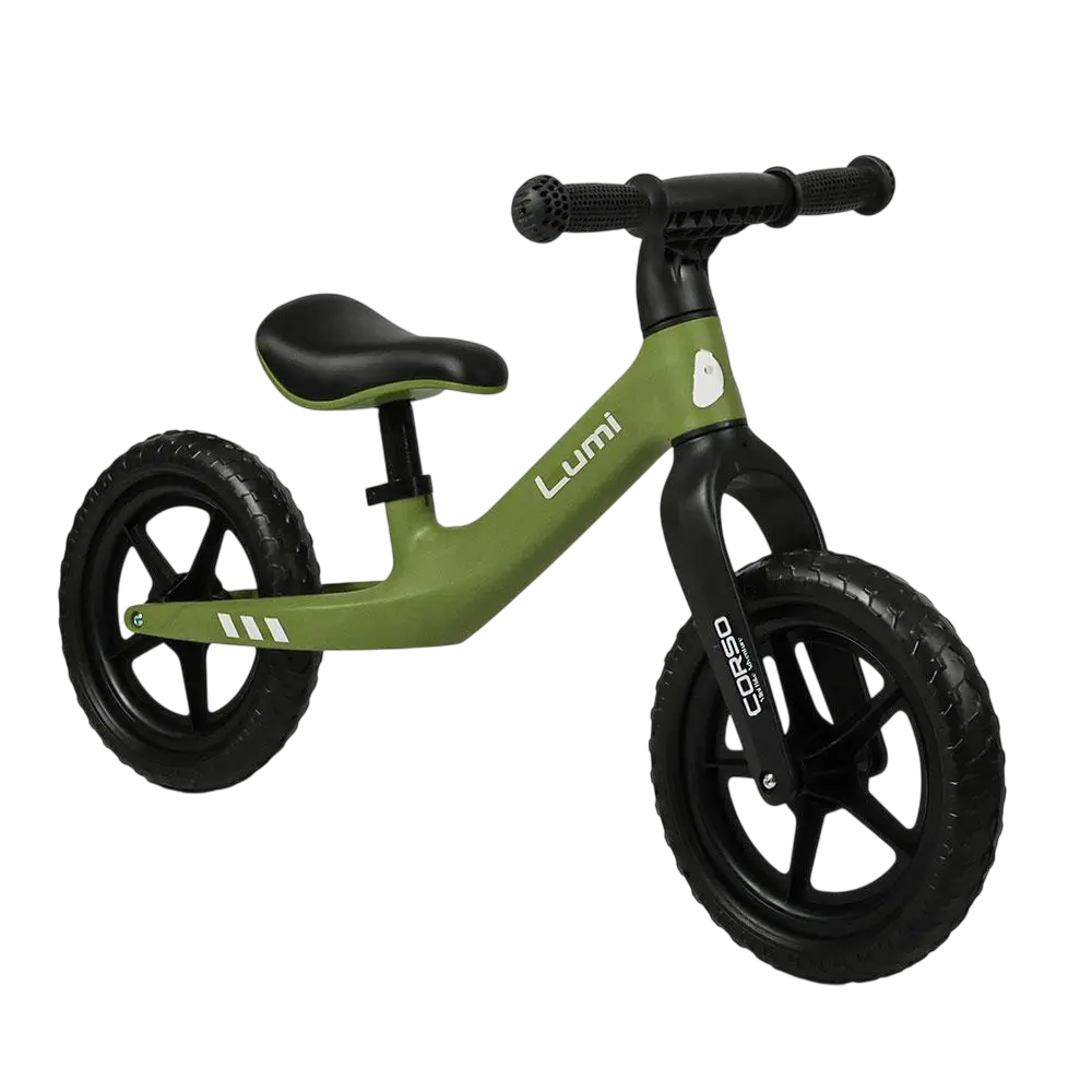 Биговел детский Corso Lumi LR-44802 на нейлоновой раме с EVA колесами 12" 82х61х43 см Зеленый (150-7-192245)