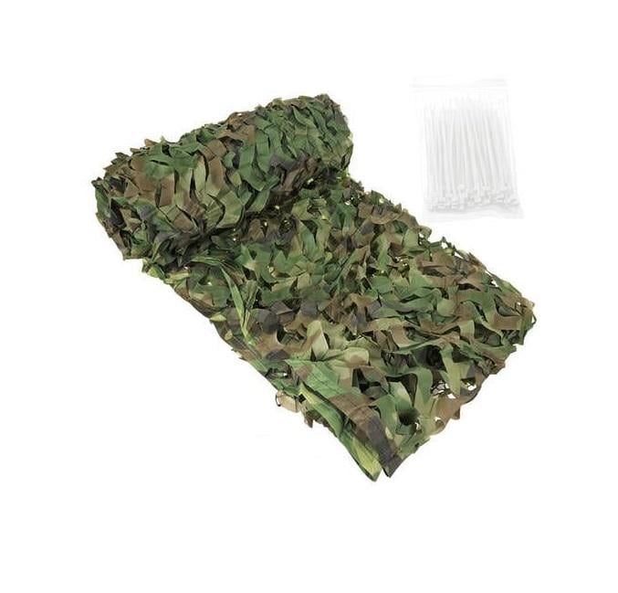 Сетка камуфляжная маскировочная Gardlov 27386 и 100 шт. стяжек 2х3 м