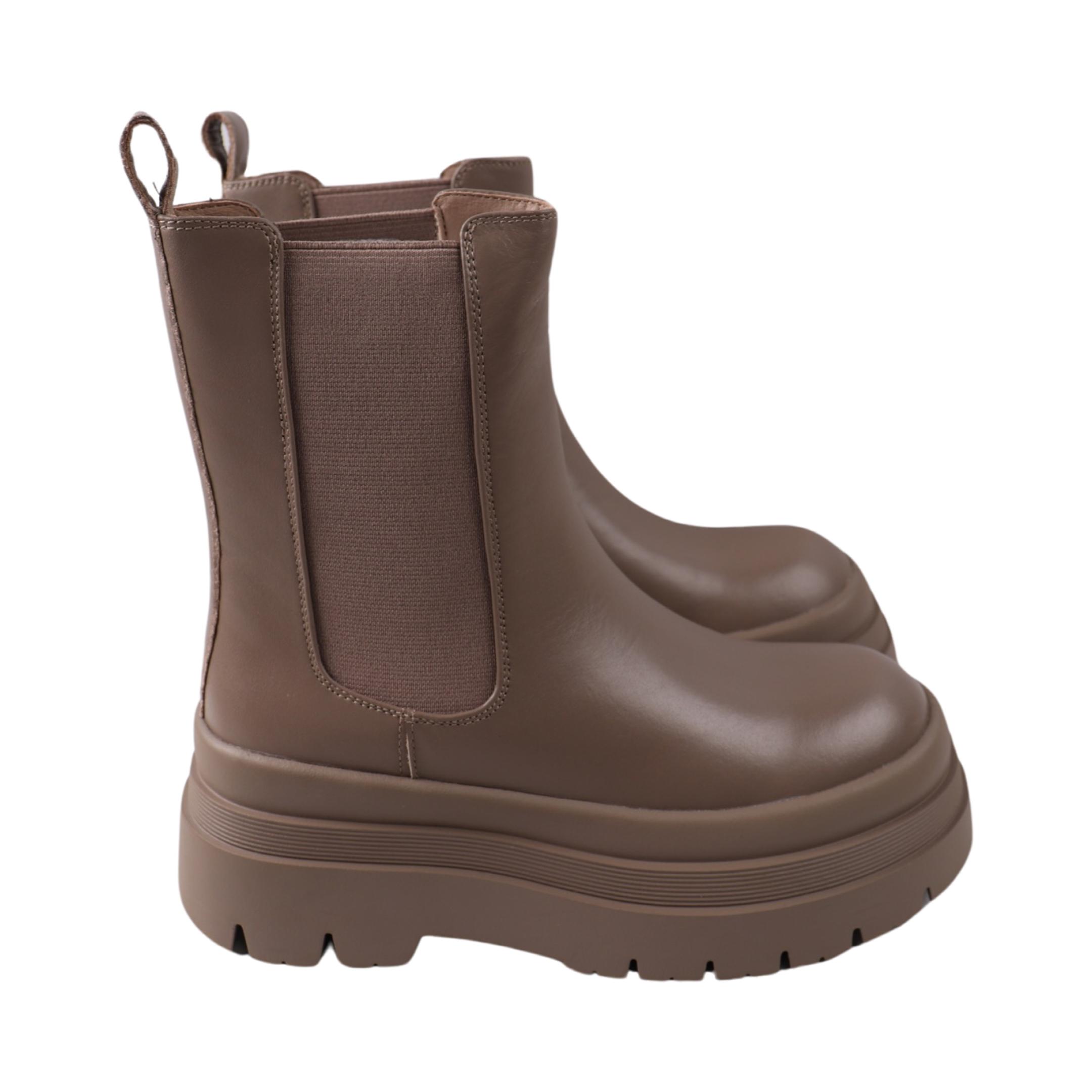 Ботинки женские Oeego натуральная кожа р. 39 Капучино (198-23DHC)