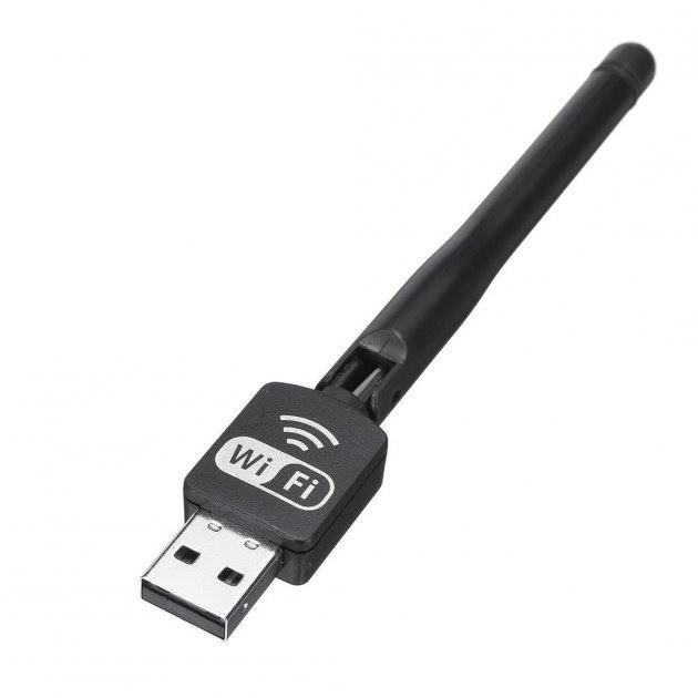 Адаптер USB WI-FI WF-2/LV-UW10-2DB Чорний (18-48-000019898) - фото 2