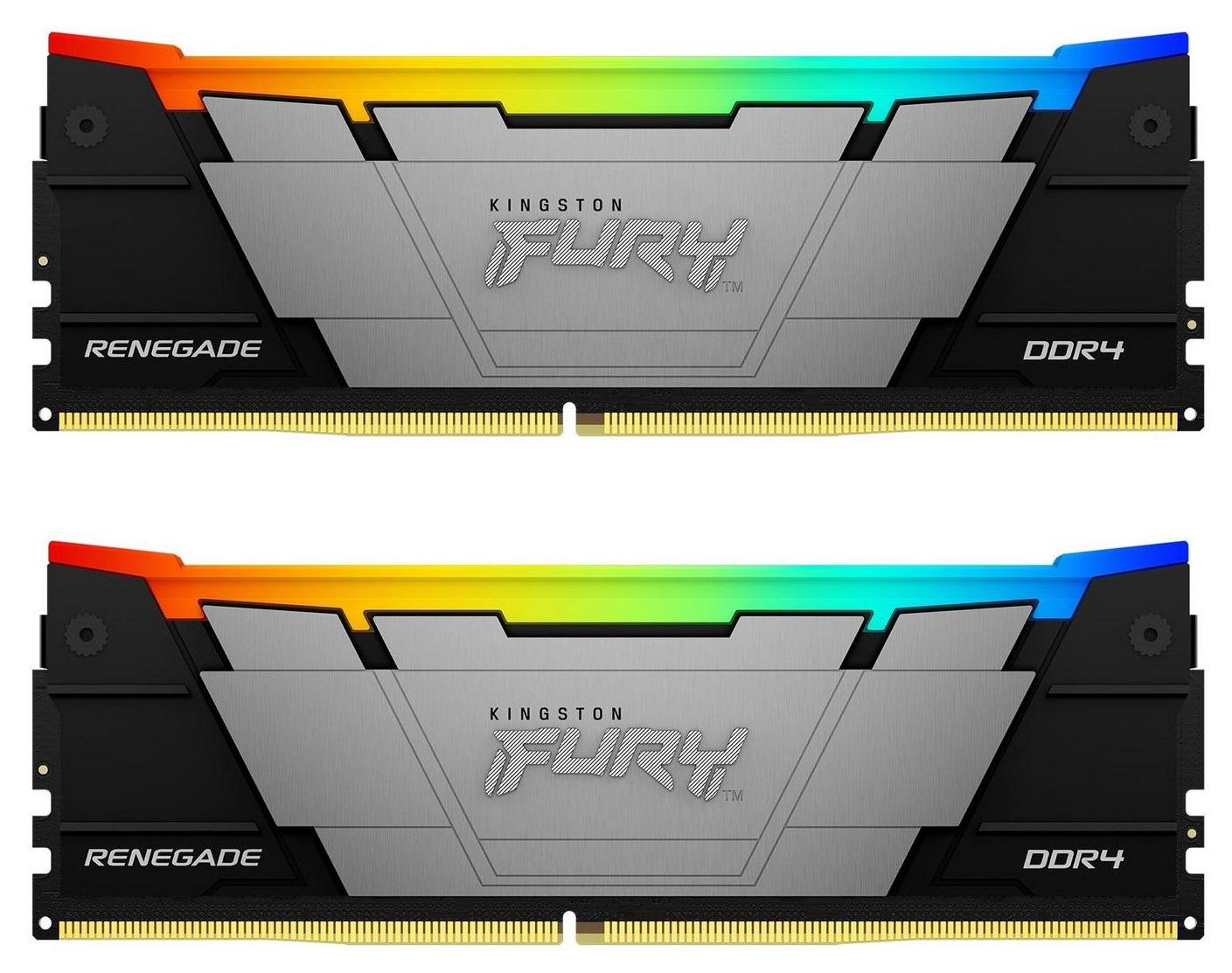 Оперативная память Kingston Fury Renegade RGB DDR4 2x16GB/3600 (KF436C16RB12AK2/32) Оперативная память Kingston Fury Renegade RGB DDR4 2x16GB/3600 (KF436C16RB12AK2/32)