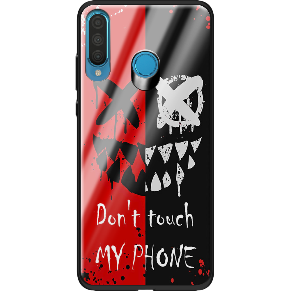 Чохол Boxface Huawei P30 Lite Bad Smile Чорний силікон зі склом (36871-up2468-37728)