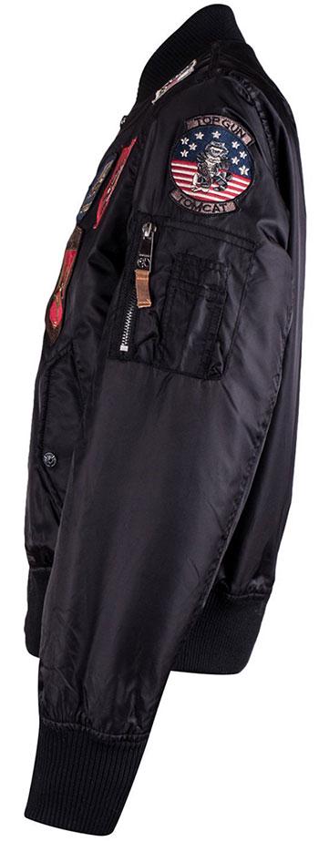 Бомбер Top Gun MA-1 Nylon Bomber Jacket with patches S Black (TGJ1540PBLS) - фото 5