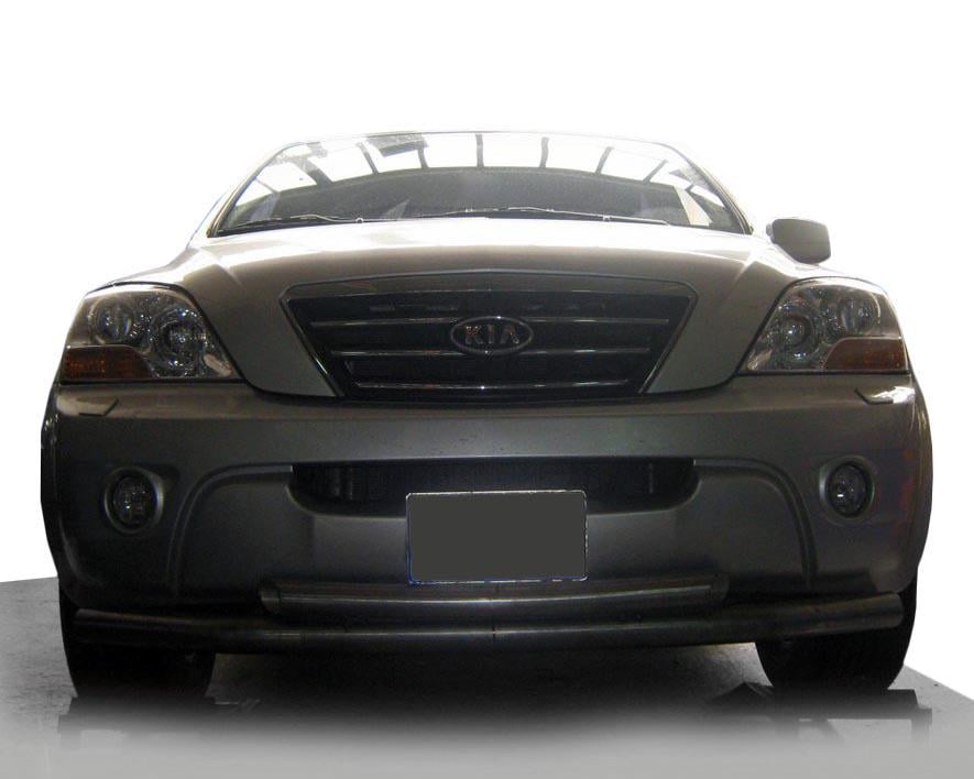 Передняя защита ST014 CAN для Kia Sorento 2002-2009 гг. нержавеющая сталь Хром