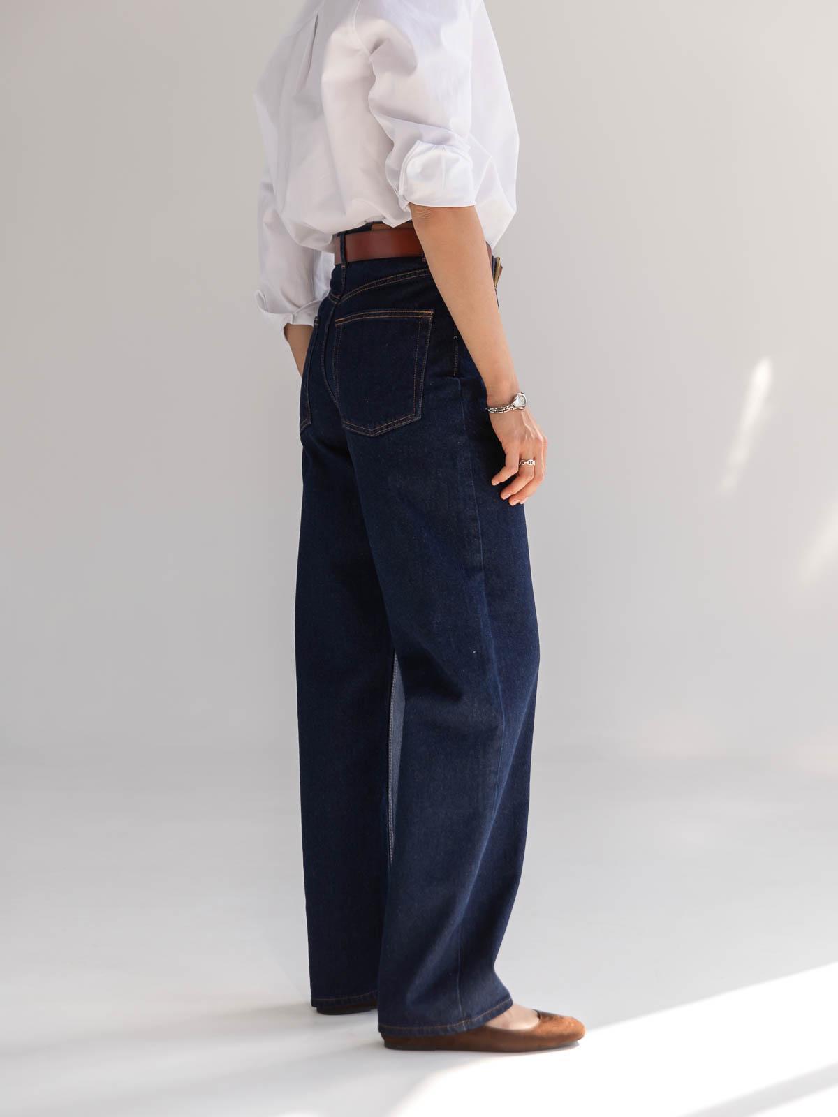 Джинси жіночі широкі FROMUS M Синій (9009-5) - фото 4