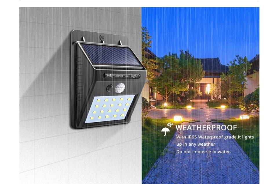 Прожектор LED на солнечной батареи и датчиком движения (250) - фото 5