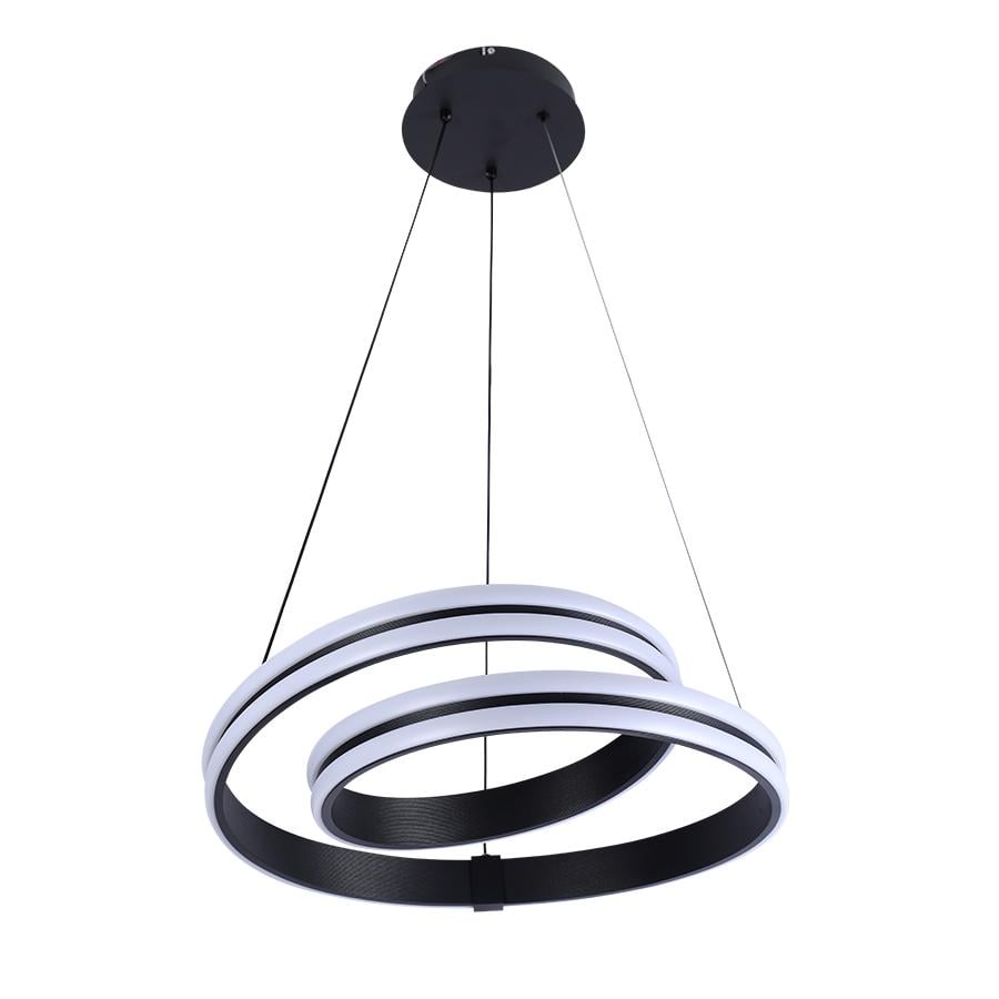 Люстра подвесная светодиодная Levistella 78778090 BK декоративная кольцо Черный Люстра подвесная светодиодная Levistella 78778090 BK декоративная кольцо Черный