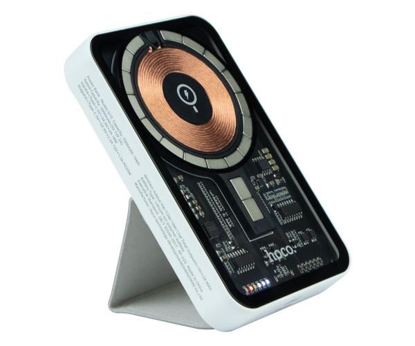 Устройство беспроводное зарядное Hoco Q10 PD20W Powerbank 5000 mAh White