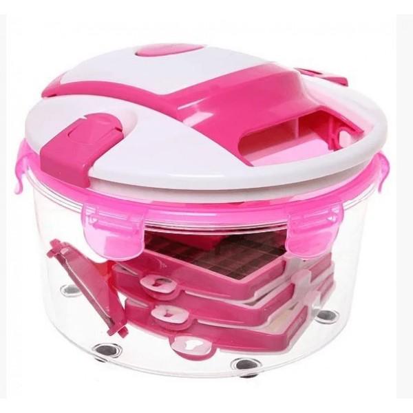 Ручная овощерезка Multi Salad Chef многофункциональная с контейнером 13 в 1 - фото 3 Ручная овощерезка Multi Salad Chef многофункциональная с контейнером 13 в 1 - фото 3