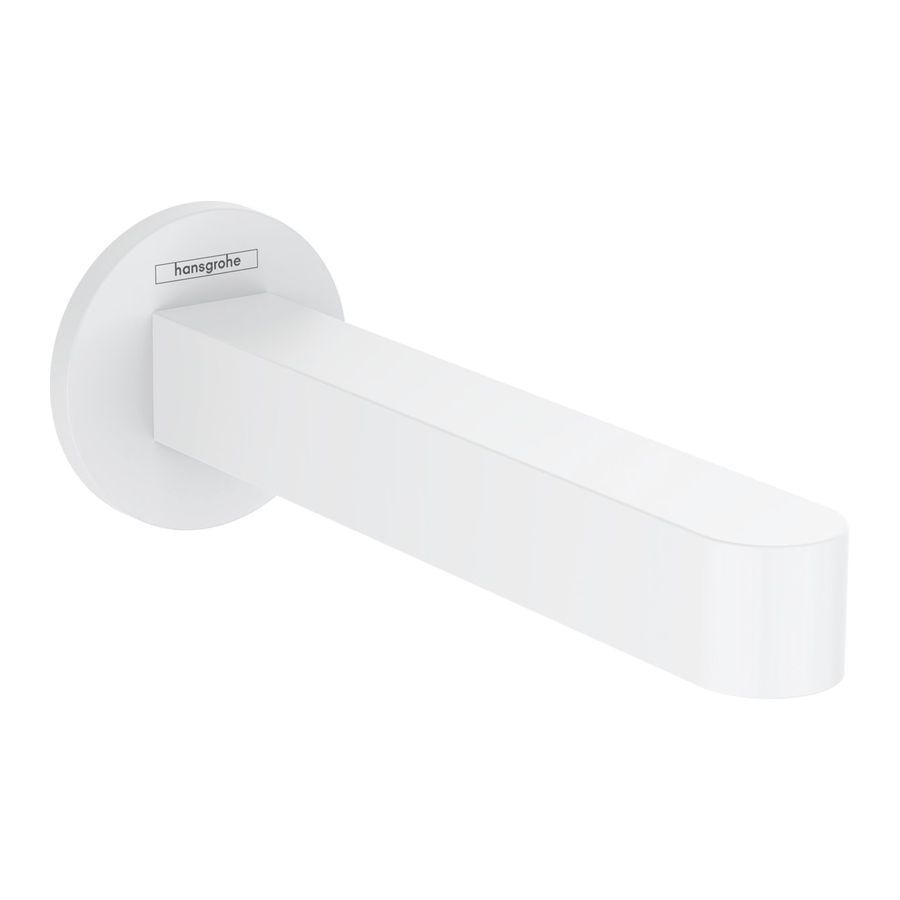 Вилив для ванни прихованого монтажу Hansgrohe Finoris 189 мм Білий матовий (76410700)