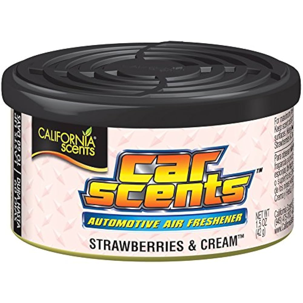 Ароматизатор автомобильный в баночке California Scents Strawberries & Cream - фото 1 Ароматизатор автомобильный в баночке California Scents Strawberries & Cream - фото 1