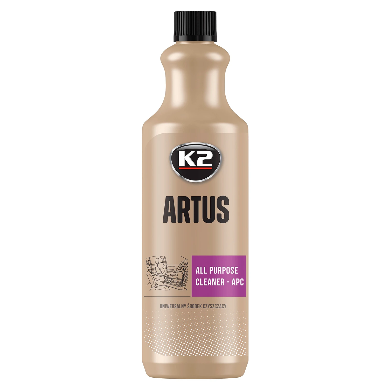 Очищувач для пластику K2 Artus концентрат 1 л (М830)