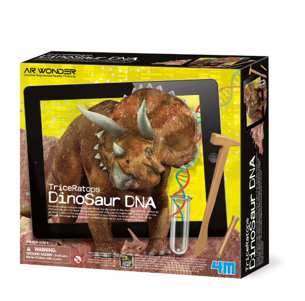 Набір для досліджень 4M AR Wonder ДНК динозавра Трицератопс (123003)