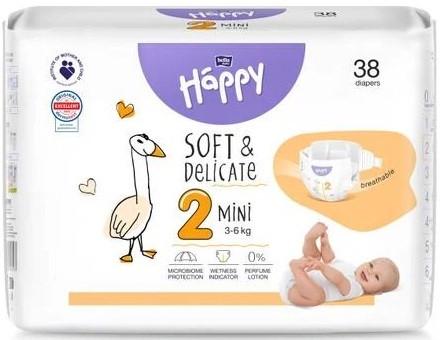 Подгузники детские Happy 2 Mini 3-6 кг 38 шт.