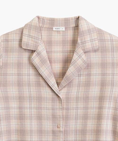 Піжама жіноча Atlantic NLP-505 сорочка/штани фланелева в клітинку M Лавандовий (2802478139) - фото 4 Піжама жіноча Atlantic NLP-505 сорочка/штани фланелева в клітинку M Лавандовий (2802478139) - фото 4