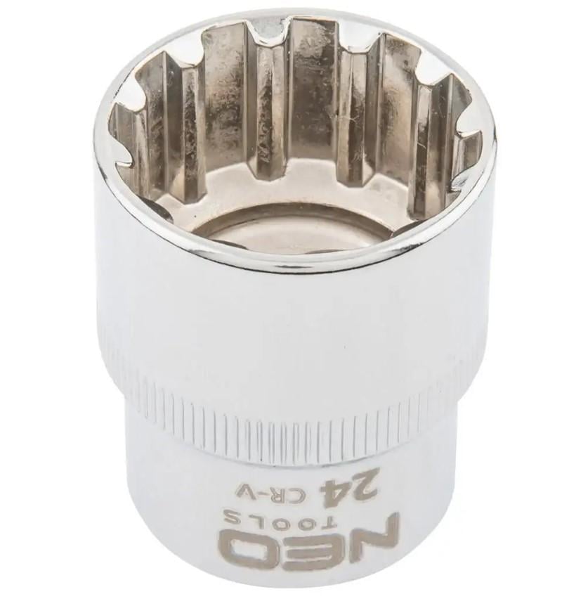 Головка накидная Spline NEO Tools 12-гранная 1/2" 24 мм (21995)