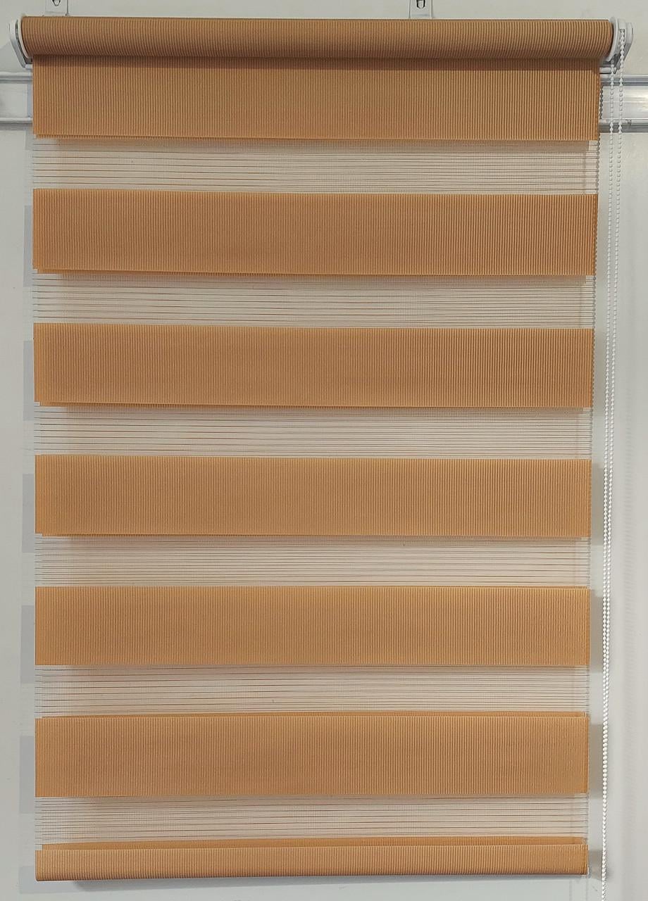 Рулонная штора день-ночь Miranda ВМ-1210 52,5х130 см Охра (ВМ-1210-86)