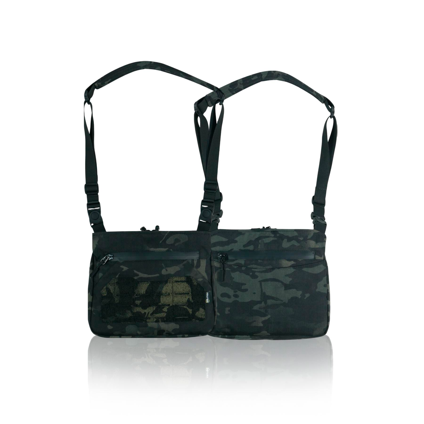 Сумка через плече Militex Tactic City Cordura з покриттям IRR Мультикам/Чорний (27516726) - фото 2 Сумка через плече Militex Tactic City Cordura з покриттям IRR Мультикам/Чорний (27516726) - фото 2